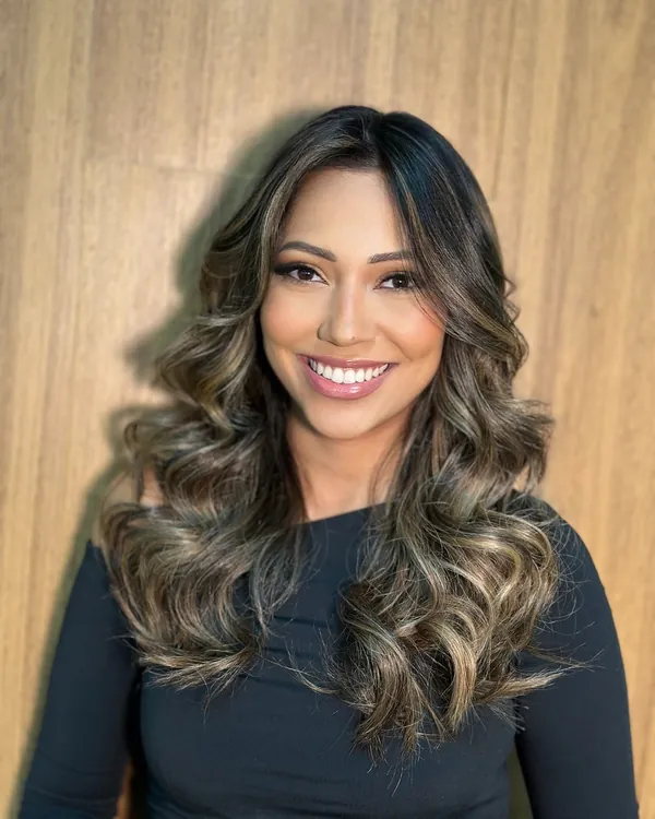 Transformação de cabelo realizada no NEXO 5